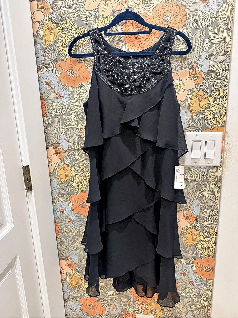 Tiered Maxi Dress from Macy’s NWT (Black/10)